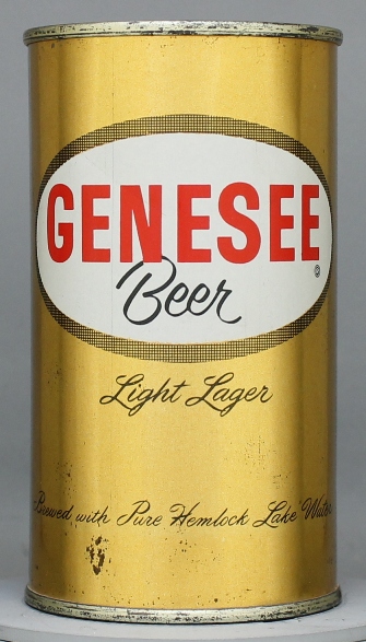 Genesee Light Lager Beer Flat Top Can