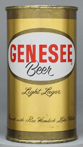 Genesee Light Lager Beer Flat Top Can