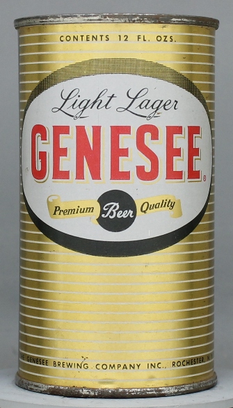 Genesee Light Lager Beer Flat Top Can
