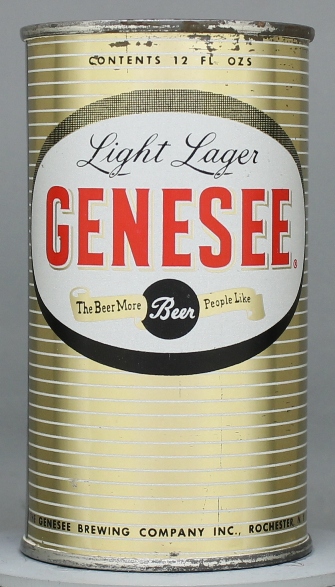 Genesee Light Lager Beer Flat Top Can