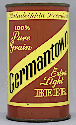 Germantown Extra Light Beer Flat Top Can