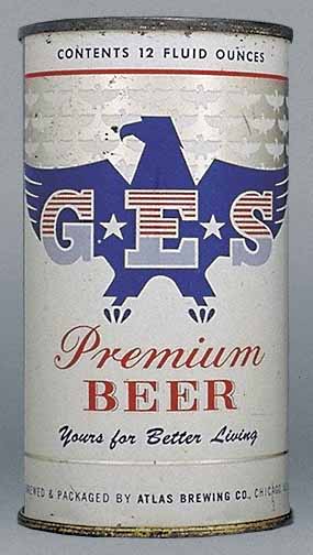 G.e.s. Premium Beer Flat Top Can