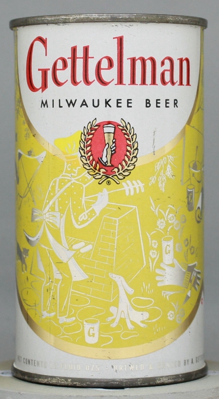 Gettelman Milwaukee Beer Flat Top Can