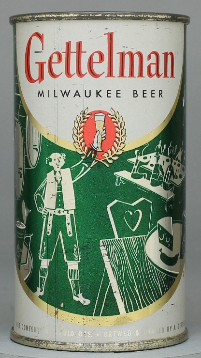 Gettelman Milwaukee Beer Flat Top Can