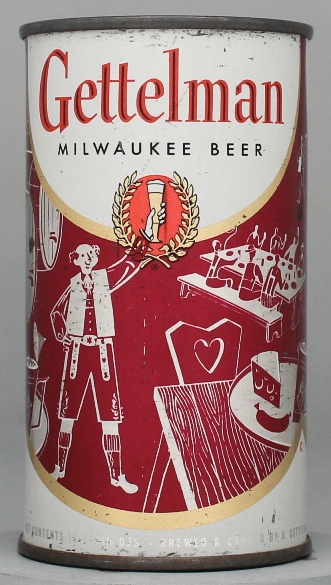 Gettelman Milwaukee Beer Flat Top Can