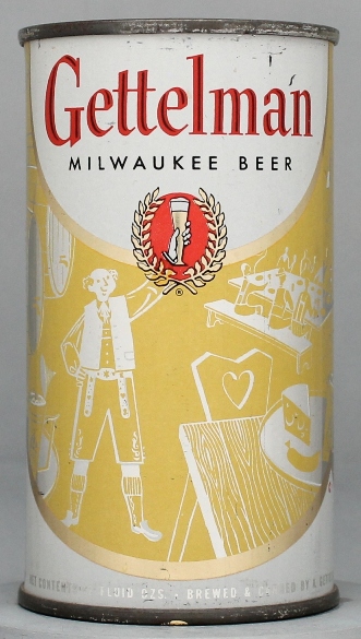 Gettelman Milwaukee Beer Flat Top Can
