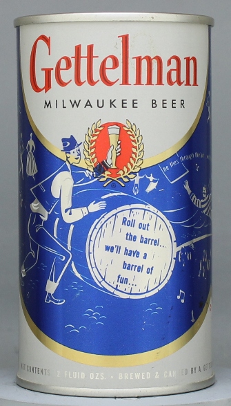 Gettelman Milwaukee Beer Flat Top Can