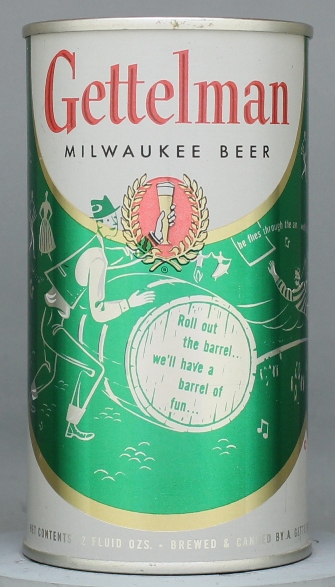 Gettelman Milwaukee Beer Flat Top Can