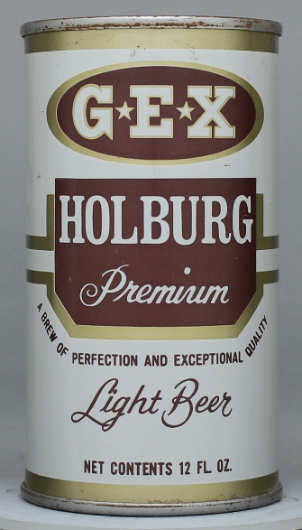 Gex Holburg Premium Light Beer Flat Top Can