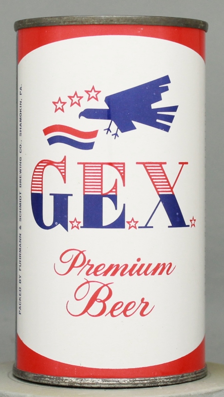 G. E. X. Premium Beer Flat Top Can