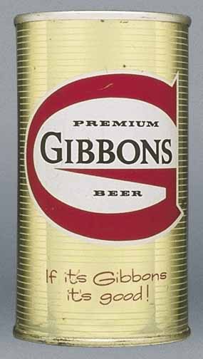 Gibbons Premium Beer Flat Top Can