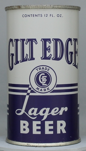 Gilt Edge Lager Beer Flat Top Can