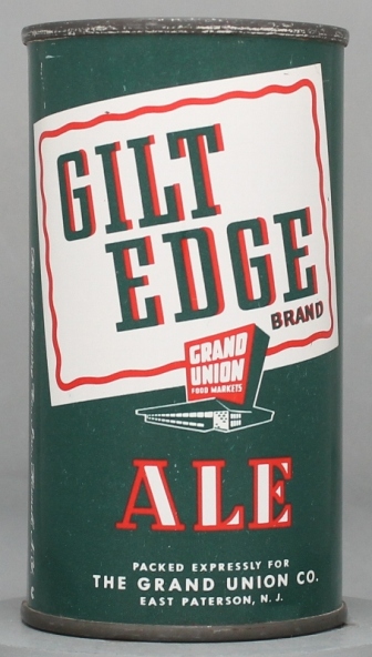 Gilt Edge Brand Ale Flat Top Can