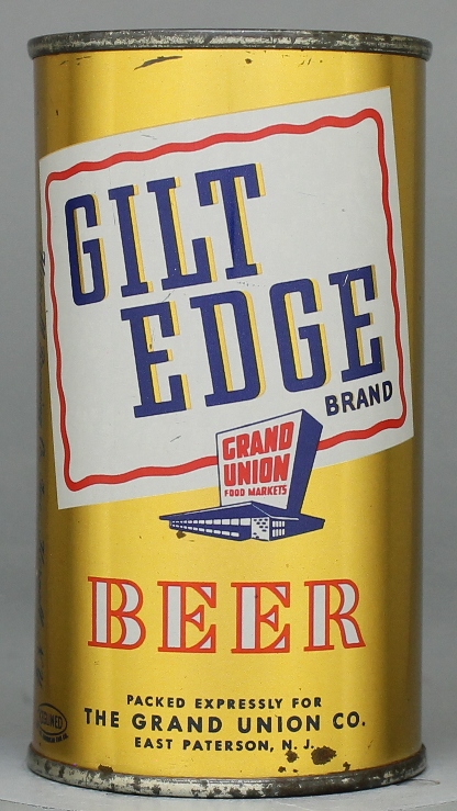 Gilt Edge Brand Beer Flat Top Can