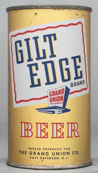 Gilt Edge Brand Beer Flat Top Can