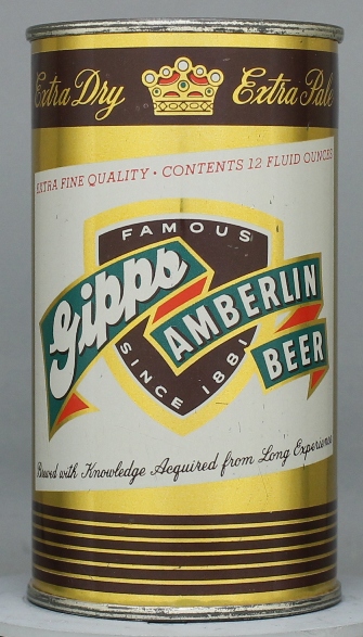 Gipps Amberlin Beer Flat Top Can