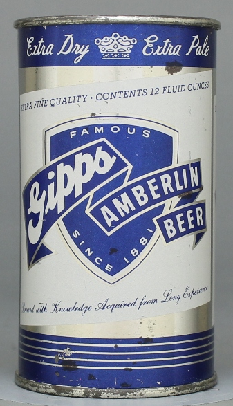Gipps Amberlin Beer Flat Top Can