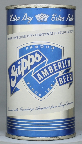 Gipps Amberlin Beer Flat Top Can