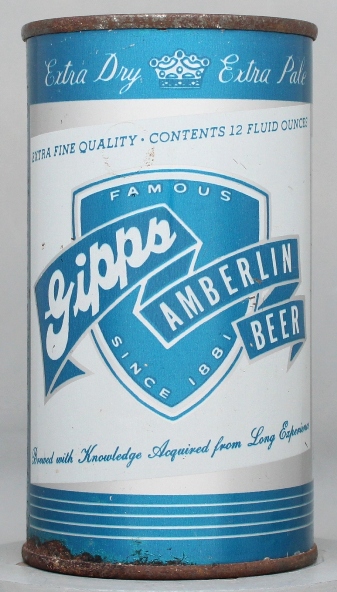 Gipps Amberlin Beer Flat Top Can