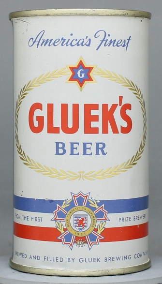 Gluek's Beer Flat Top Can
