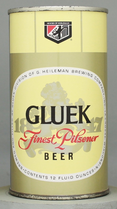 Gluek Finest Pilsener Beer Flat Top Can