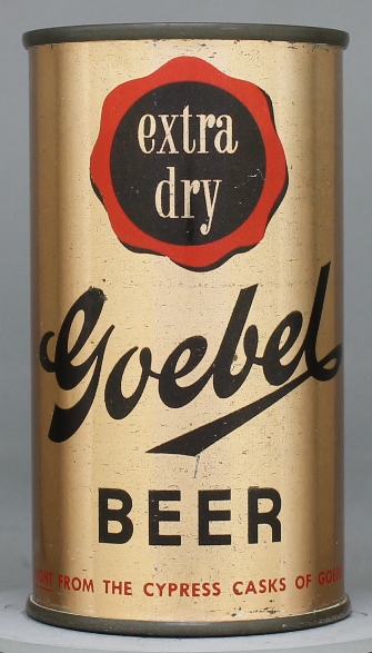 Goebel Extra Dry Beer Flat Top Can
