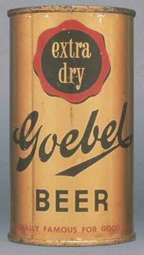Goebel Extra Dry Beer Flat Top Can