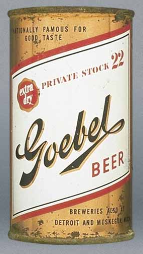 Goebel Private Stock 22 Beer Flat Top Can