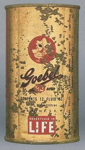 Goebel 22 Beer Flat Top Can