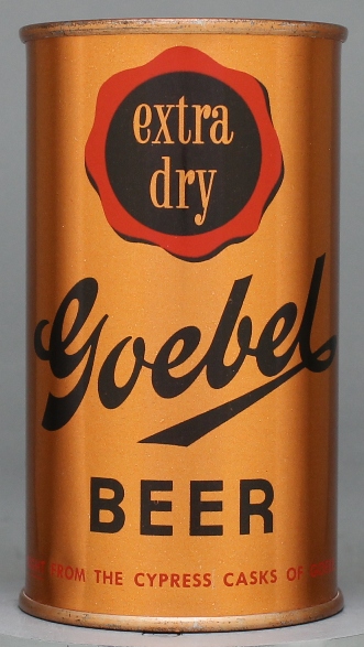 Goebel Extra Dry Beer Flat Top Can