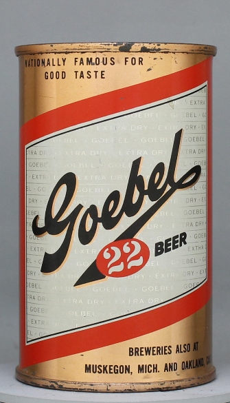 Goebel Beer Flat Top Can