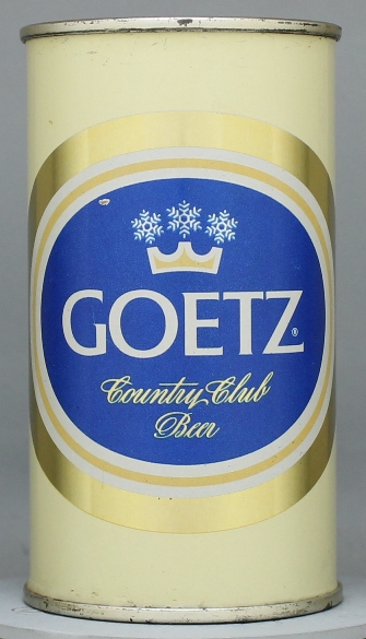 Goetz Country Club Beer Flat Top Can