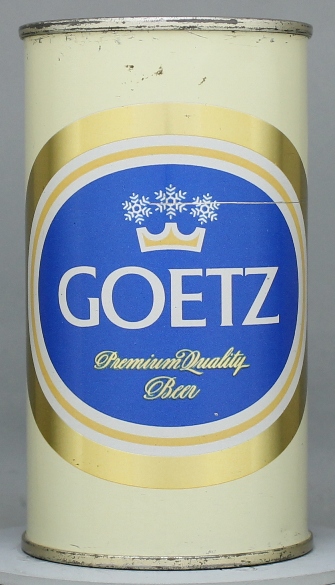Goetz Premium Quality Beer Flat Top Can