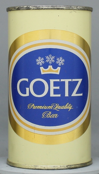 Goetz Premium Quality Beer Flat Top Can