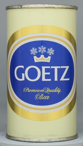 Goetz Premium Quality Beer Flat Top Can