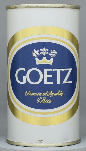 Goetz Premium Quality Beer Flat Top Can