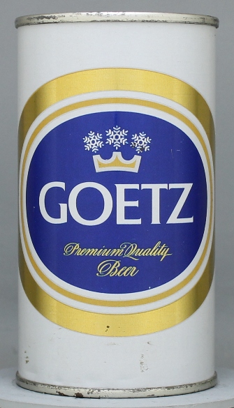 Goetz Premium Quality Beer Flat Top Can