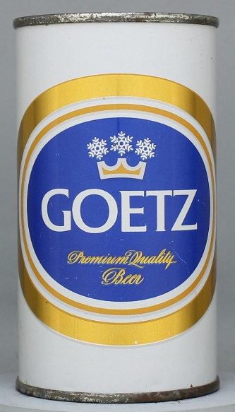 Goetz Premium Quality Beer Flat Top Can
