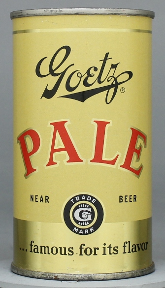 Goetz Pale Near Beer Flat Top Can