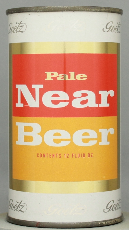 Goetz Pale Near Beer Flat Top Can