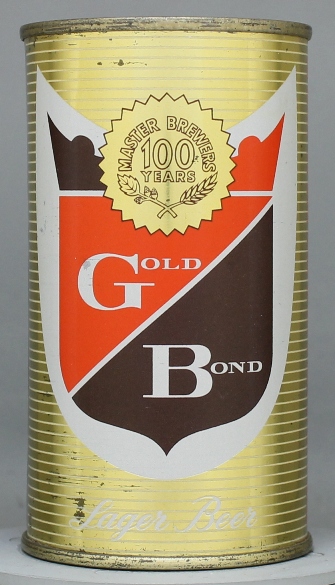 Gold Bond Lager Beer Flat Top Can