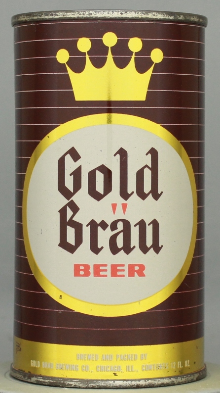 Gold Brau Beer Flat Top Can