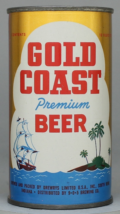 Gold Coast Premium Beer Flat Top Can