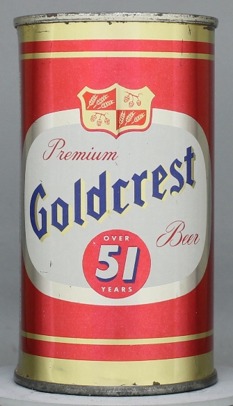 Goldcrest 51 Premium Beer Flat Top Can
