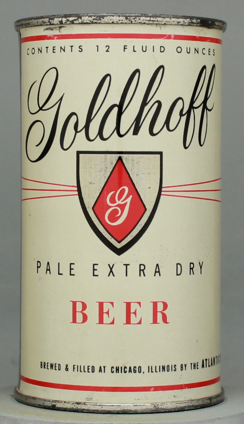 Goldhoff Pale Extra Dry Beer Flat Top Can