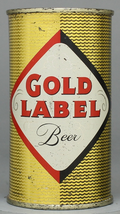 Gold Label Beer Flat Top Can