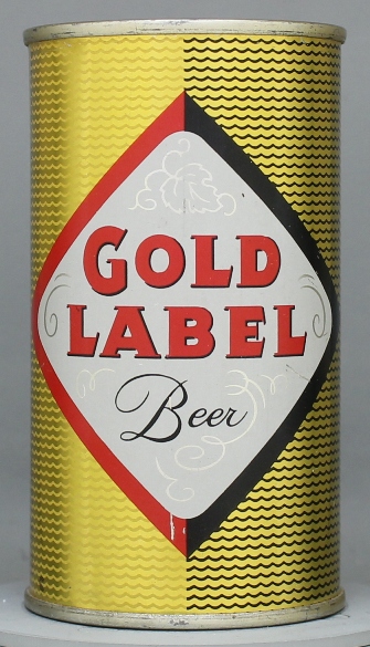 Gold Label Beer Flat Top Can