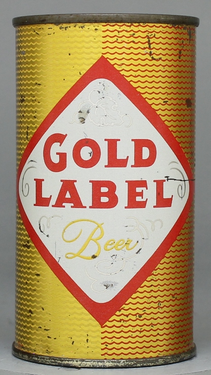 Gold Label Beer Flat Top Can