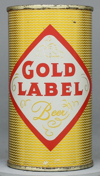 Gold Label Beer Flat Top Can