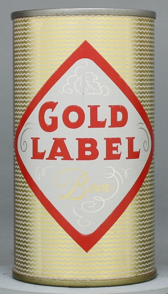 Gold Label Beer Flat Top Can